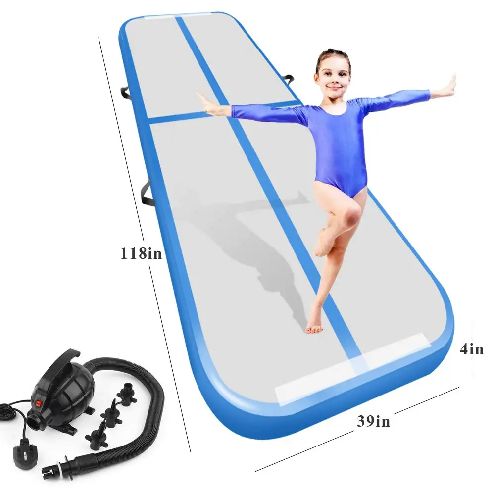 

Inflatable Air Track Tumbling Mat for Gymnastics Airtrack Floor Mat for Home Use Cheer Training Tumbling Cheerleading Beach Park