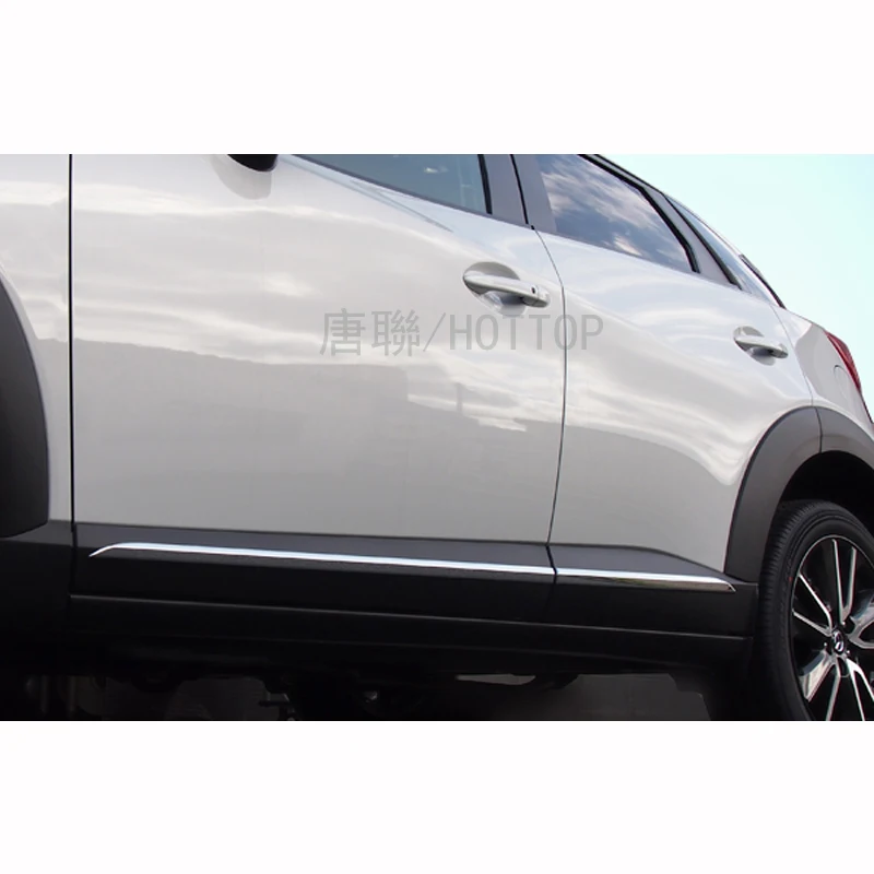 Хромированный Молдинг двери полоски для корпуса Mazda CX 3 2016 2017 аксессуары отделкой