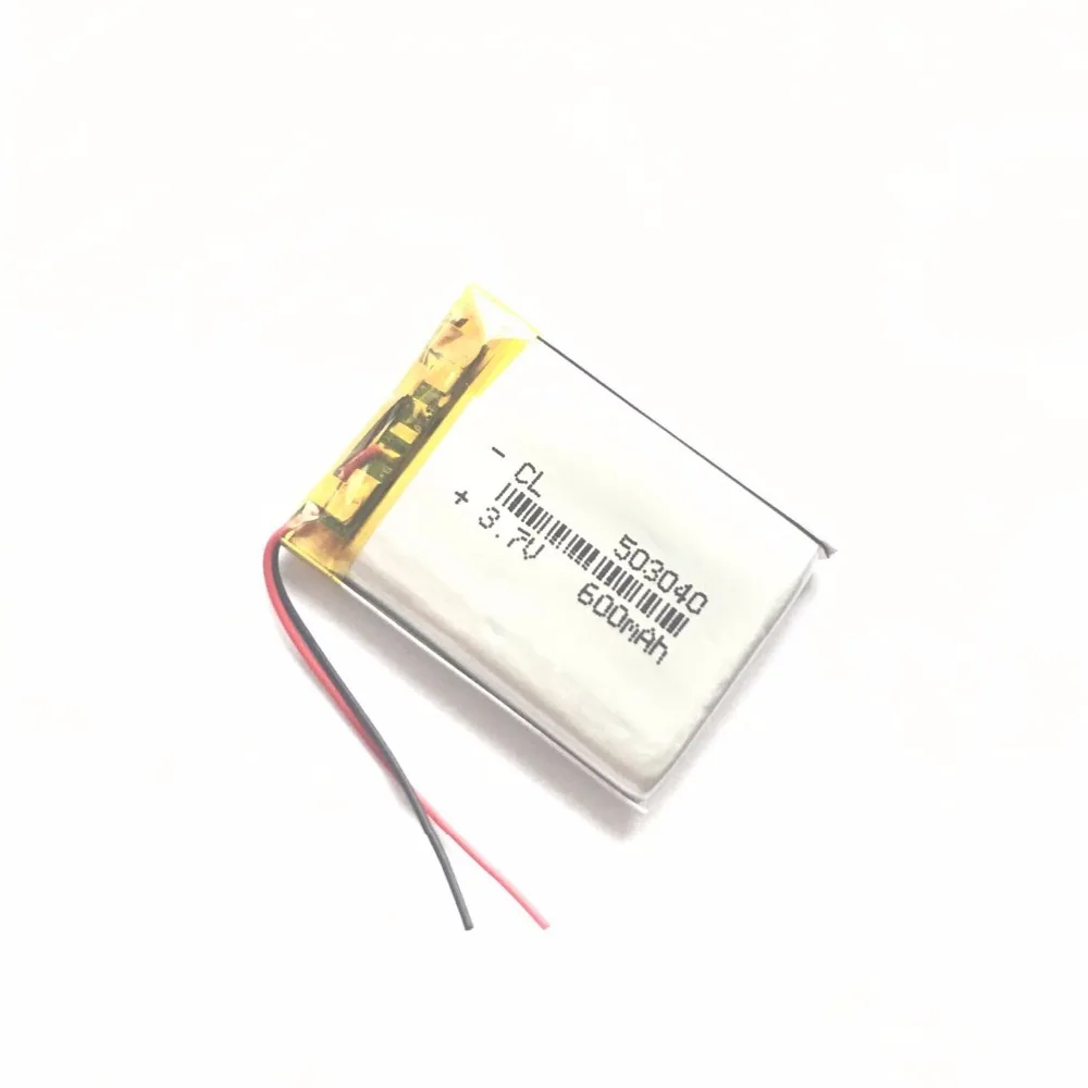 Полимерная батарея 600mah 3 7 V 503040 умный дом MP3 колонки литий-ионная для dvr gps mp3 mp4