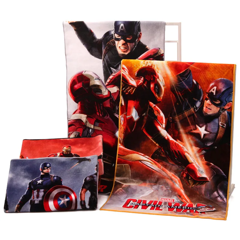 Дисней Ограниченная серия Marvel Капитан Америка 3 фильм Коллекционное издание цифровое полотенце для лица с принтом хлопок супер мягкое полотенце для лица