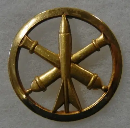 Старый винтажный французский ARTILLERY берет значок шапка Большая скидка 3D