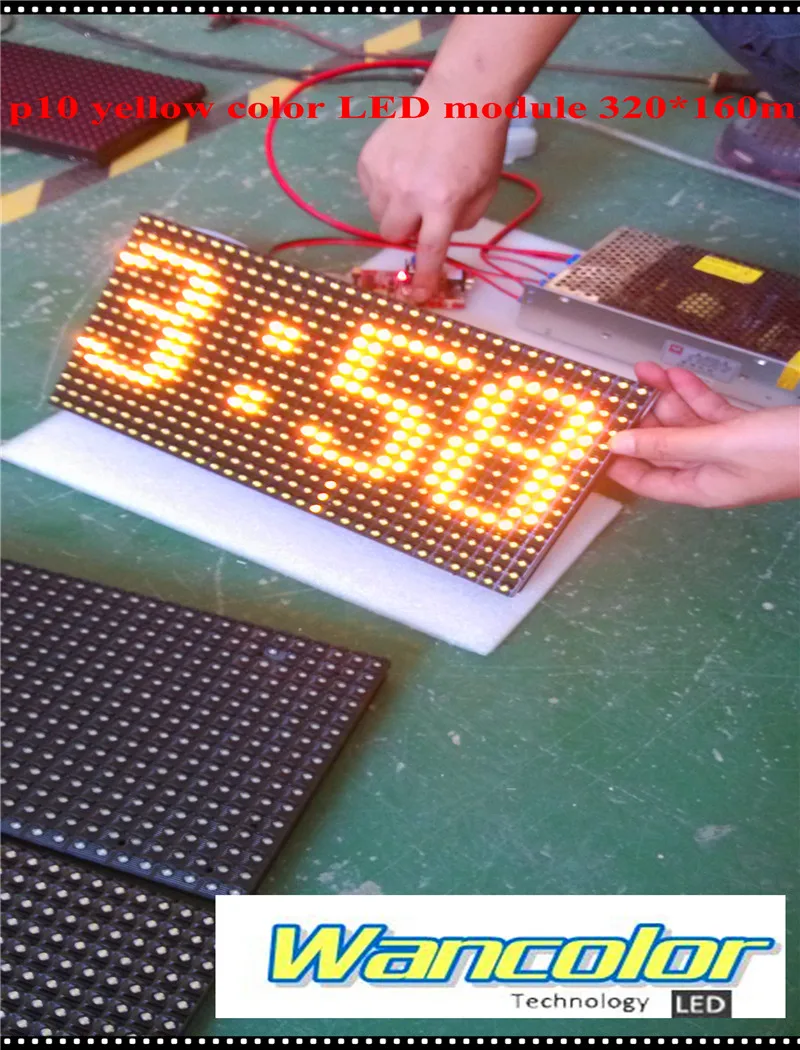 Бесплатная доставка заводская цена Супер низкая p10 наружный Желтый цветной