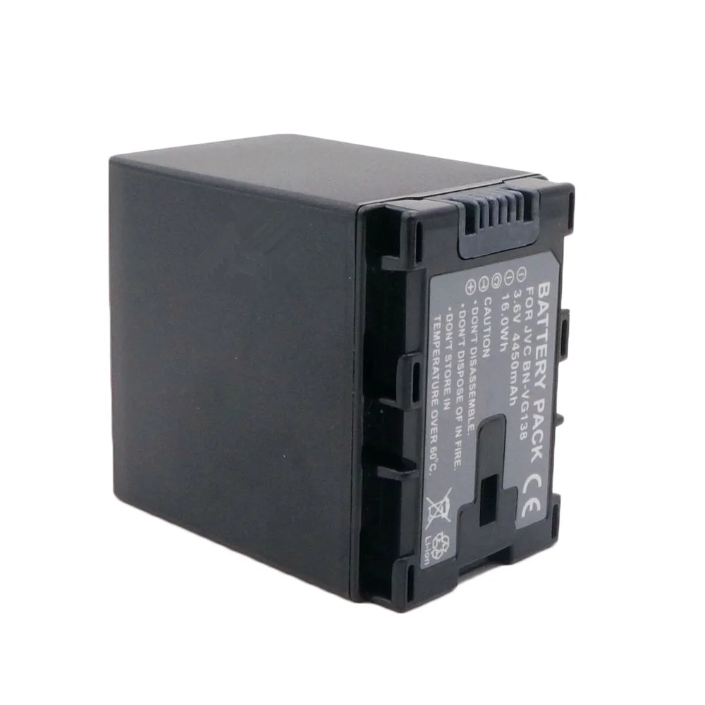 Аккумулятор WHCYonline 4450 мАч BN-VG138 BN VG138 BNVG138 для камеры JVC GZ E10 E100 E245 E265 E565 E575 GX1 G3X G5 GX8 EX210
