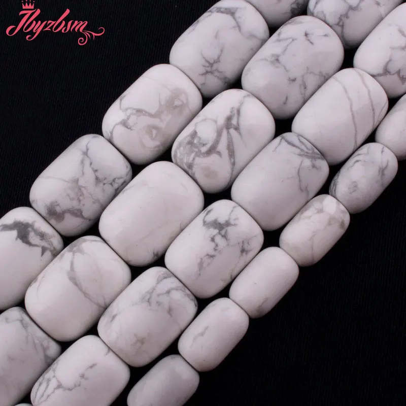 Гладкие белые бусины Howlite 13x18 12x14 мм из натурального камня для изготовления
