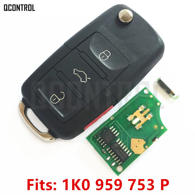 Дистанционный Автомобильный ключ QCONTROL DIY для VW/VOLKSWAGEN CC/EOS/Golf/GTI/Jetta/Passat/R32/Rabbit