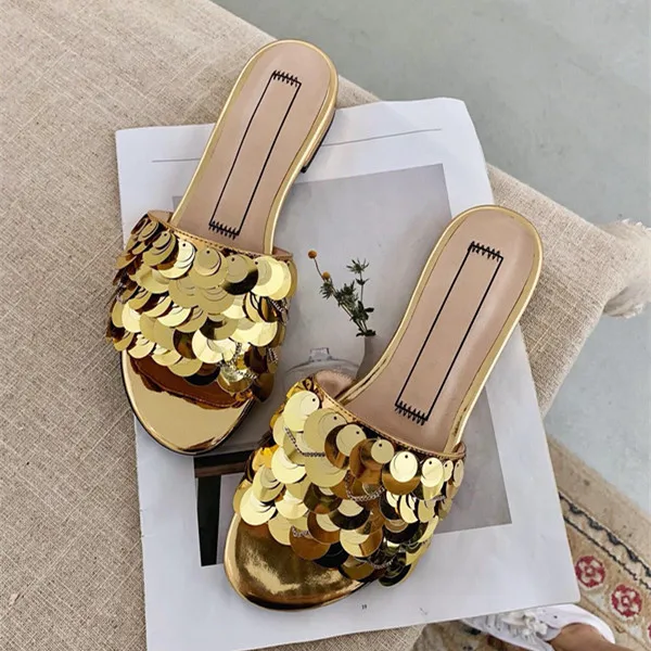 Zapatos De Mujer Новинка 2019 года обувь из коровьей кожи женские шлепанцы Украшенные
