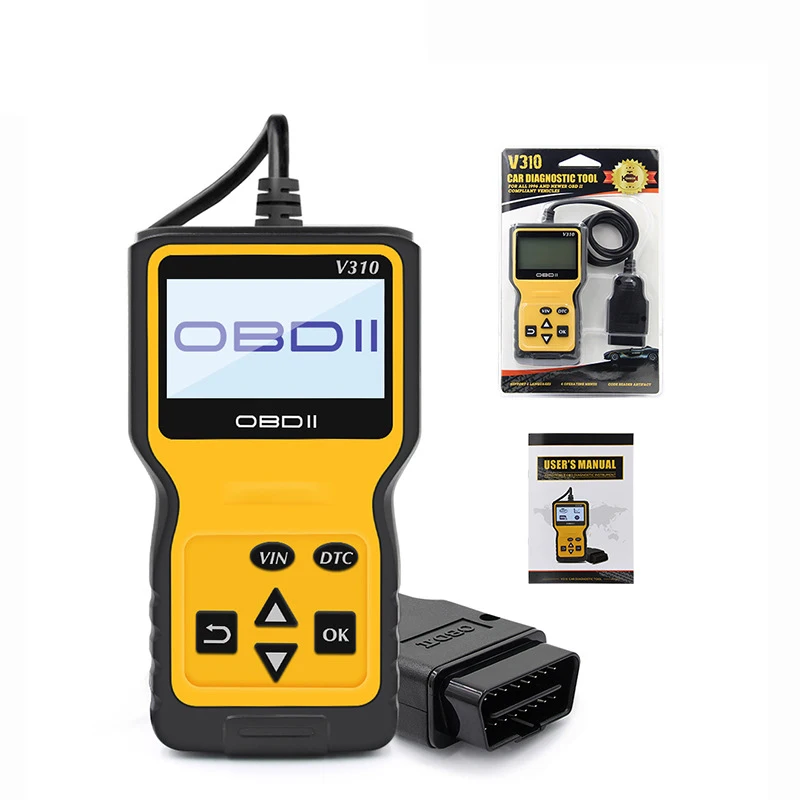 Автомобильный диагностический сканер Aganippe V310 OBD2 считыватель кодов EOBD для