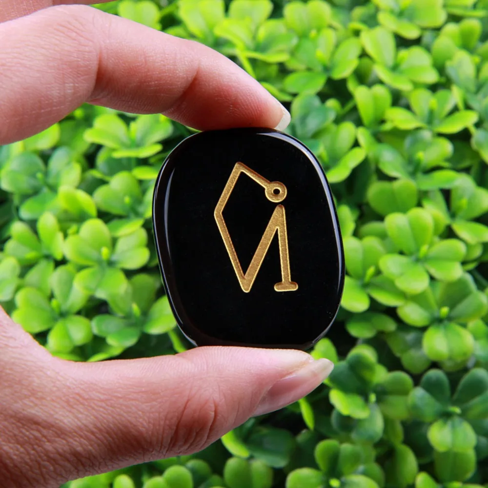 4 шт. натуральный черный обсидиан кварцевый камень Хрустальная терапия золото