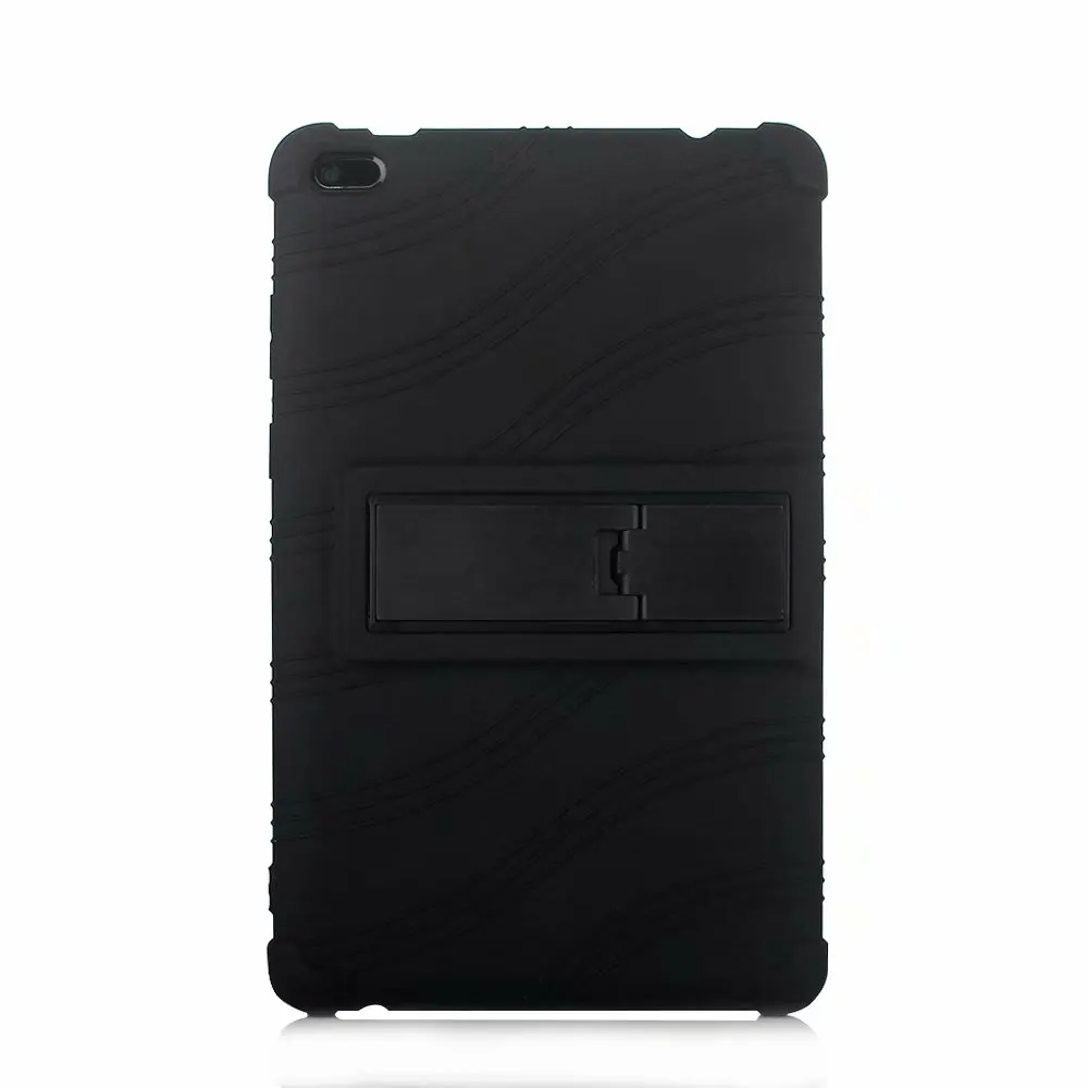 Планшет чехол для lenovo Tab E8 8,0 дюйма TB-8304 утолщенной силиконовый TB-8304F Стенд cover black+ 3 Подарки