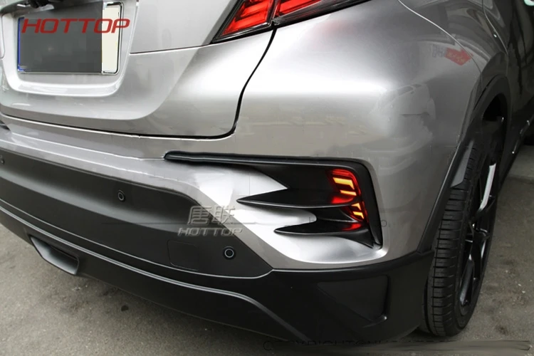 Для Toyota Takizawa C-HR модифицированный CHR модифицированные городские модели передних противотуманных абажуров, украшенных после световой рамы, светодиодный дневной свет