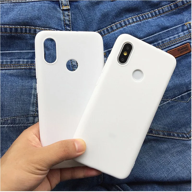 Белого цвета для Xiaomi Mi 8 чехол мягкий чехол для задней панели чехол задняя крышка чехол для Xiaomi Mi 8 защитный полный Матовые чехлы