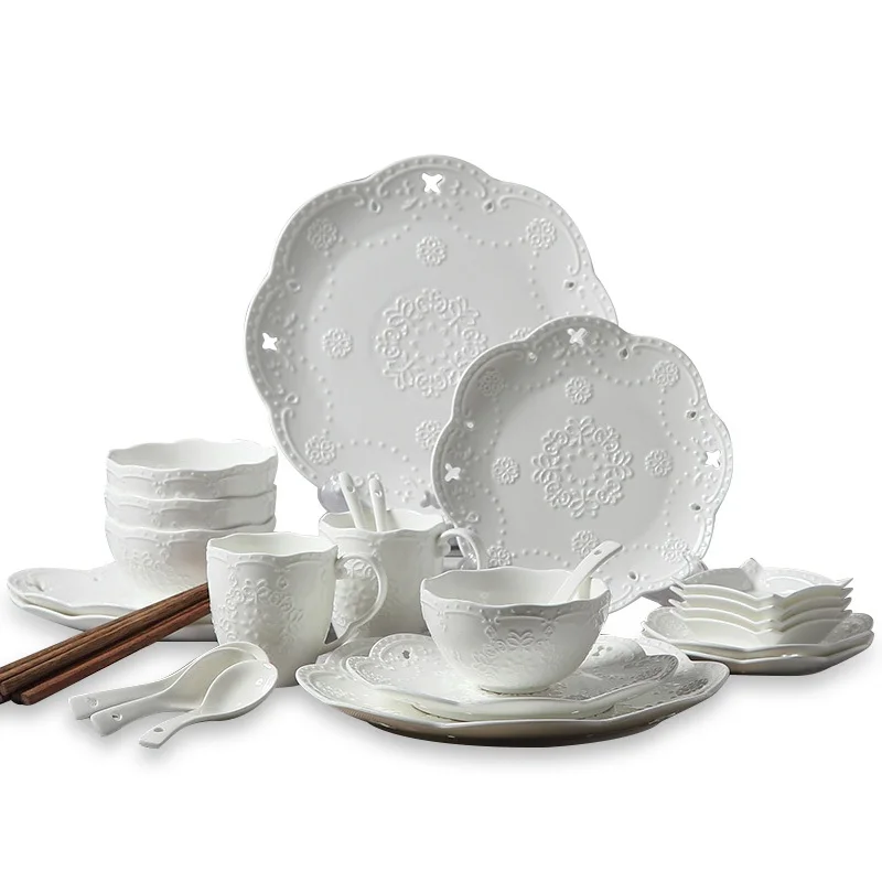 Керамическая посуда 28 дюймов в европейском стиле скульптура бабочка рыба