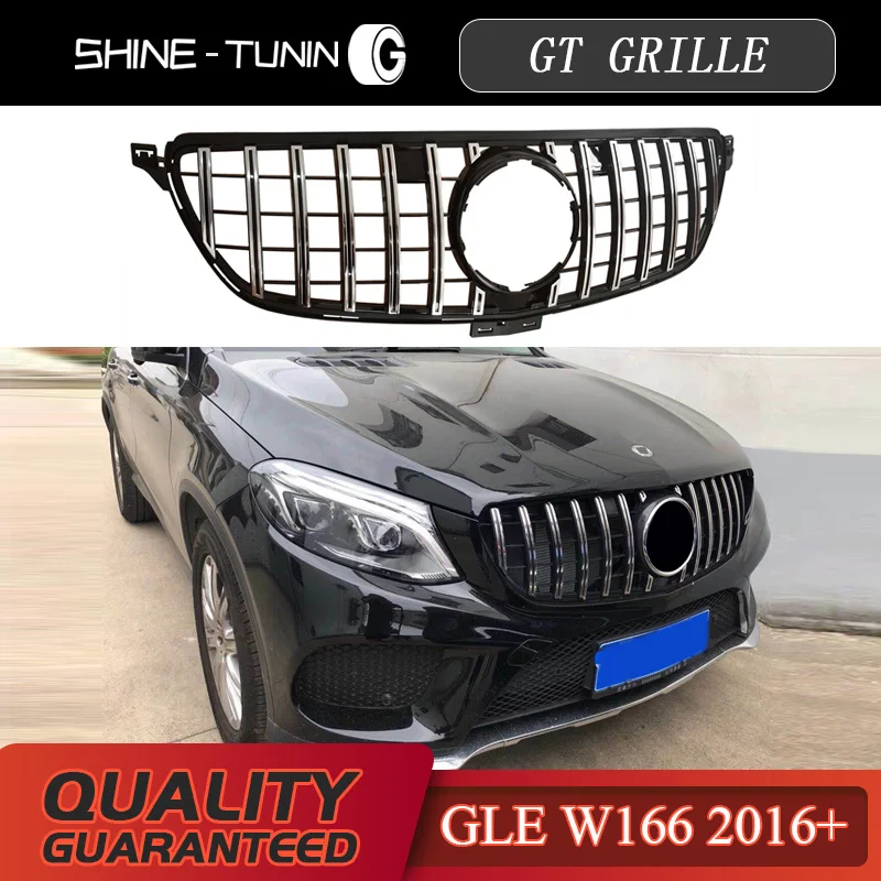 GT GTR решетка подходит для GLE Class W166 2016 + передняя сетчатая COUPE w292 GLE400 GLE450 без эмблемы
