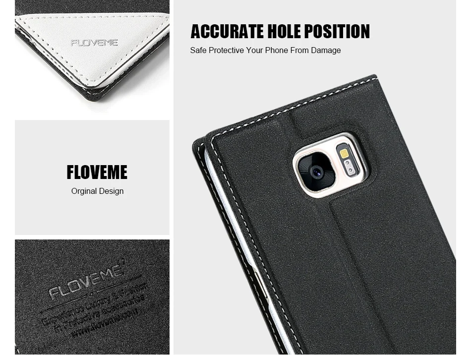 Чехол Floveme для Galaxy Note 4 5 S6 S7, брендовый чехол, кожаный чехол-книжка для samsung Galaxy S8, S8 Plus, Note 4, Note 5, S6, S7