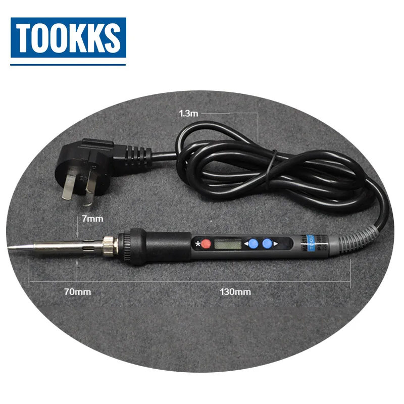 

90W Intelligent LCD Display Temperature Adjustable Electric Soldering Iron industrial level Welding Iron For Soldering Rework