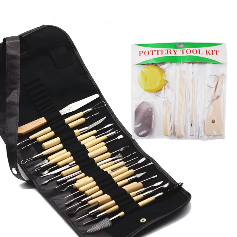30pcs/Set Pottery Clay Sculpture Carving Modelling Ceramic Wooden Tools Kit DIY Craft For Home Handwork Supplies
30pcs/Set Pottery Clay Sculpture Carving Modelling Ceramic Wooden Tools Kit DIY Craft For Home Handwork Supplies