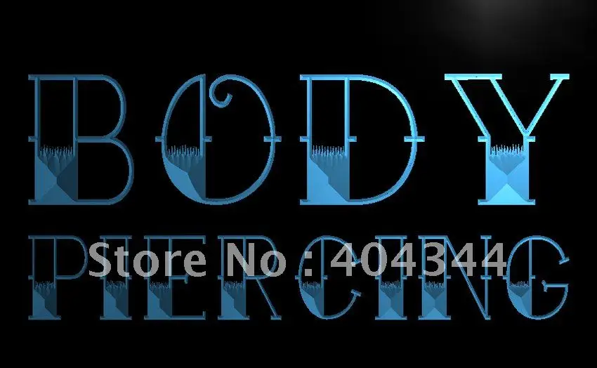 

LB344- Body Piercing Tattoo NEW NR LED Neon Light Sign home decor crafts