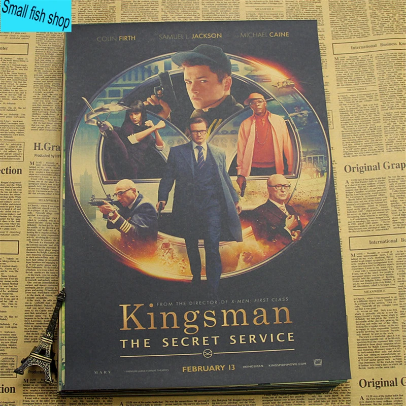 Kingsman Секретная служба Тарон Эгертон украшение для дома Крафт Фильм плакат