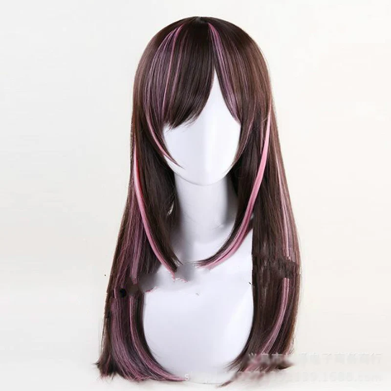 Парик для косплея Kizuna AI парик костюмированной игры на Хэллоуин волосы боку нет