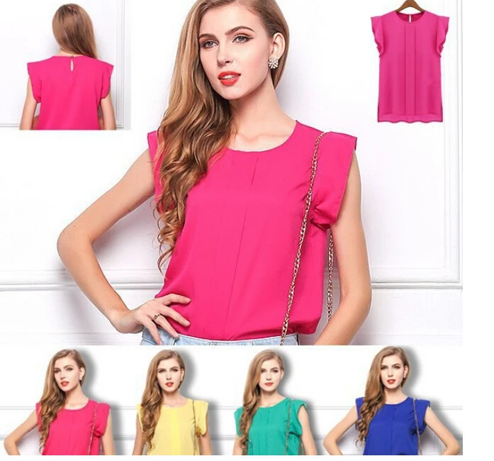 Tops wear. Блузка без рукавов фуксия. Блуза цвета фуксии. Блузка из шифона фуксия. Кофта женская фуксия.