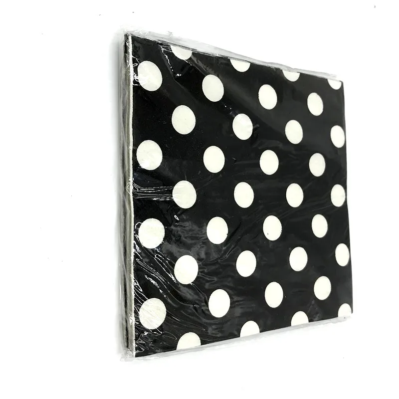 Салфетки с узором в горошек Вечерние салфетки для детского душа дня рождения и