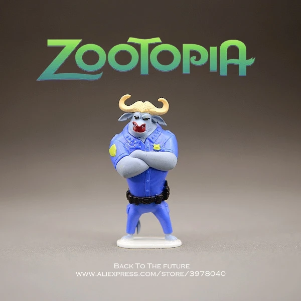 Disney Zootopia Chief Bogo 7 см экшн фигурка украшение статуэтка модели игрушек для детей