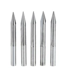 HUHAO 1 шт. 6 мм SHK 2 канавки прямые гравировальные биты глубокий резак для резьбы по дереву с ЧПУ V-образные биты инструменты для резьбы 60 мм Концевая фреза