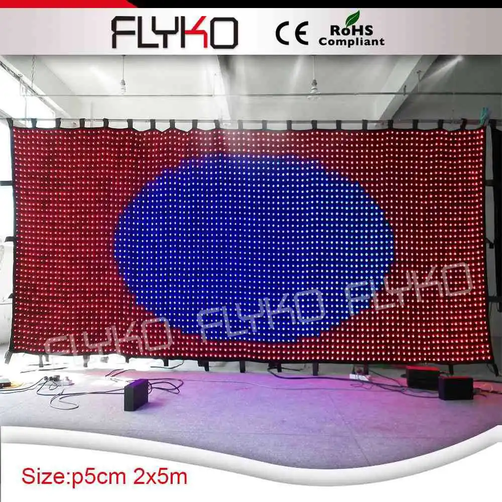 Dj оборудование gif экран светодиодный видео занавес для сценического фона|led video