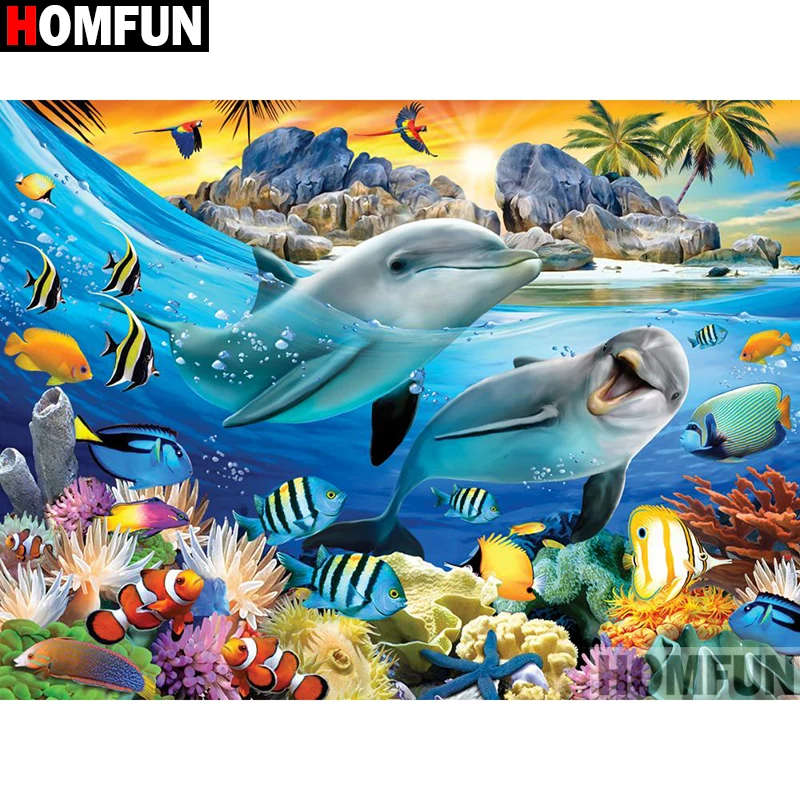Алмазная вышивка HOMFUN A09139 5D картина сделай сам с квадратными/круглыми стразами