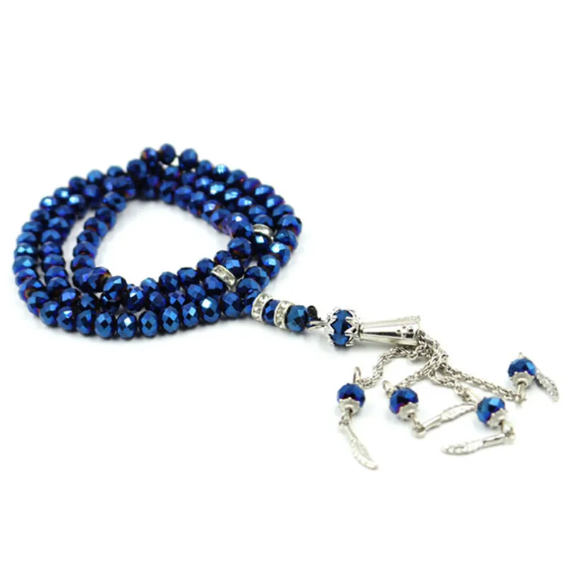 Молитвенные стеклянные бусины 6 мм 1 лот Четки мусульманские из леса для