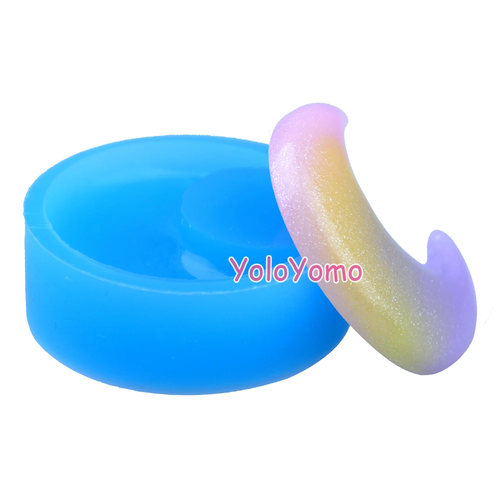 P595YL 39 7 мм Luna Гибкая силиконовая форма-полумесяц Форма Луна Sugarcraft помадка смола