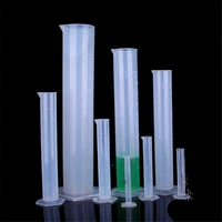 7pcslot plastic measuring cylinder laboratory test graduated liquid trial tube tool jar