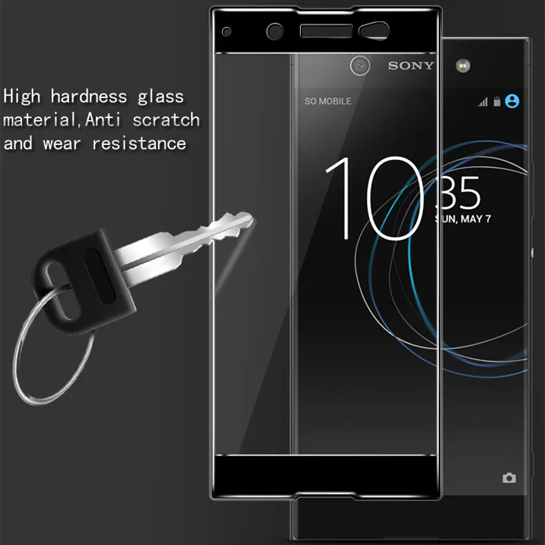 For Glass Sony Xperia XA1 Ultra Screen Protector Tempered Full Cover Phone Film G3226 | Мобильные телефоны и аксессуары