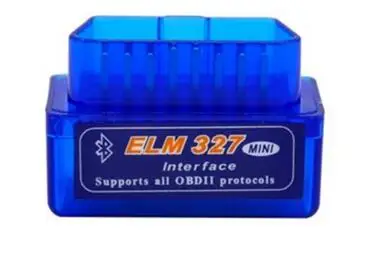 V2.1 Супер Мини ELM327 Bluetooth ELM 327 Версия 2,1 OBD2/OBDII кодер ошибок Android Крутящий момент автомобиля код сканер для мульти-брендов - Цвет: Синий