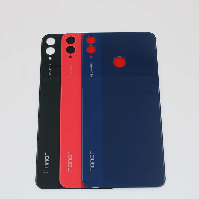 Модная задняя крышка корпуса для huawei honor 8X, стеклянная крышка для батареи, задняя крышка для honor 8x с клейкой наклейкой с логотипом