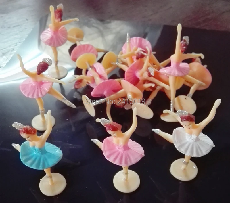 Милые Недорогие мини балетки голубого и розового цветов длиной 5 см 48 шт.