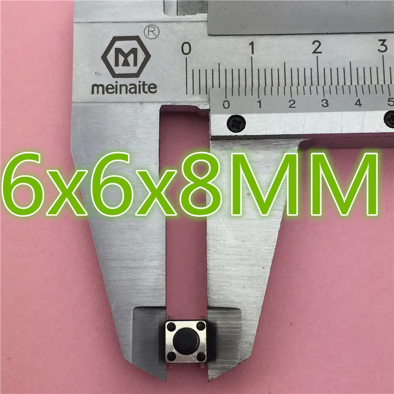 Тактильный кнопочный микро-переключатель G93, погружение сверху, медь, самосброс, 50 шт., 6 х6х8 мм, 4 контакта, прямая продажа, США