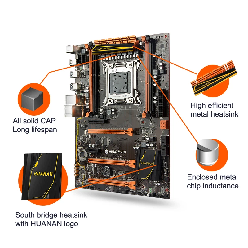 Bestellen NEUE ANKUNFT!!HUANAN Deluxe X79 Motherboard Mit Xeon E5 1620 SROLC CPU Und 16G(2*8G) DDR3 RECC RAM Alle Vor Verschiffen Geprüft Werden