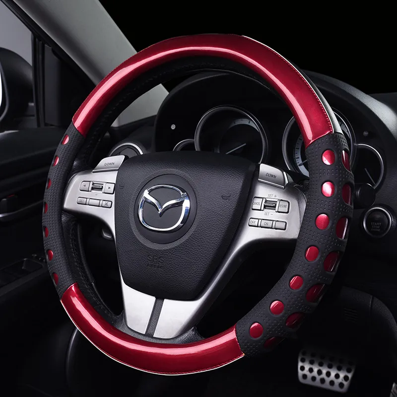 Персонализированный нескользящий Модный чехол на руль для MAZDA 3 horse 6 horse 2cx-5, чехол на руль