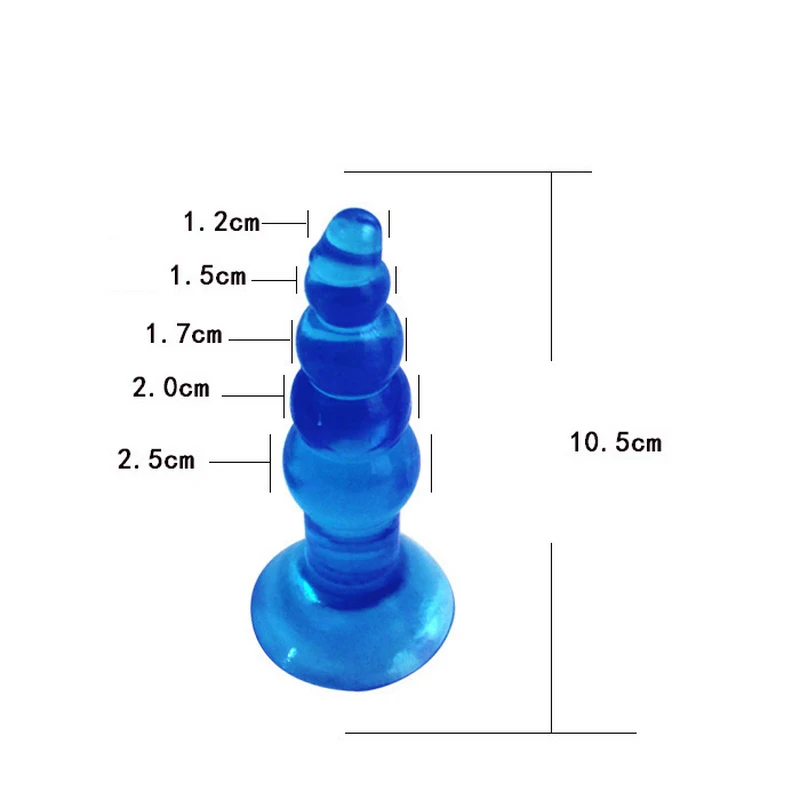 Силиконовый анальный фаллоимитатор с G-spot анальная пробка бусинами секс-игрушки
