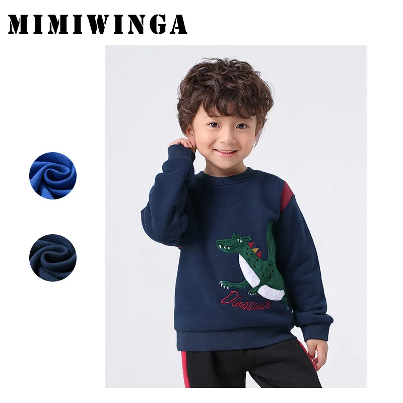 Mimiwinga/пуловер с героями мультфильмов толстовка Детская уличная флисовая