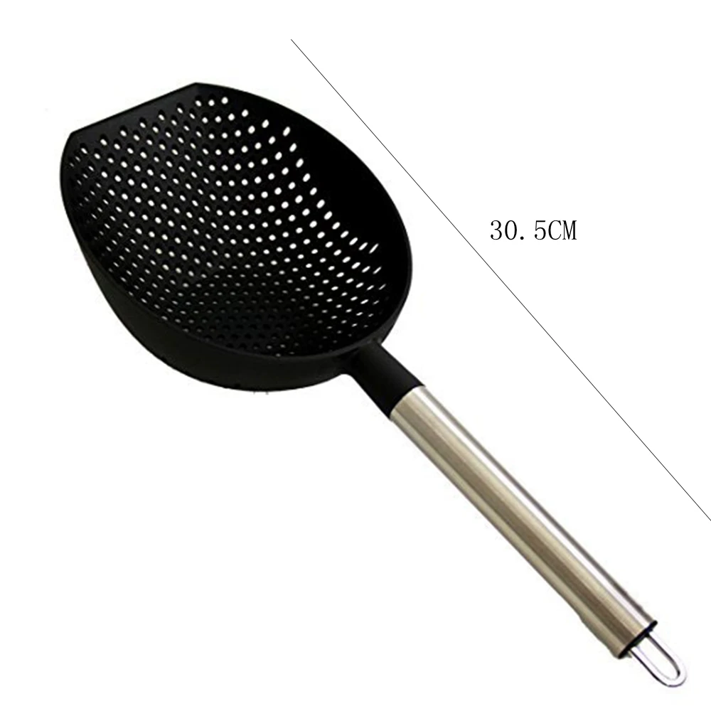 Дуршлаг с ручкой из нержавеющей стали термостойкий|colander scoop|scoop colandercolander pasta |