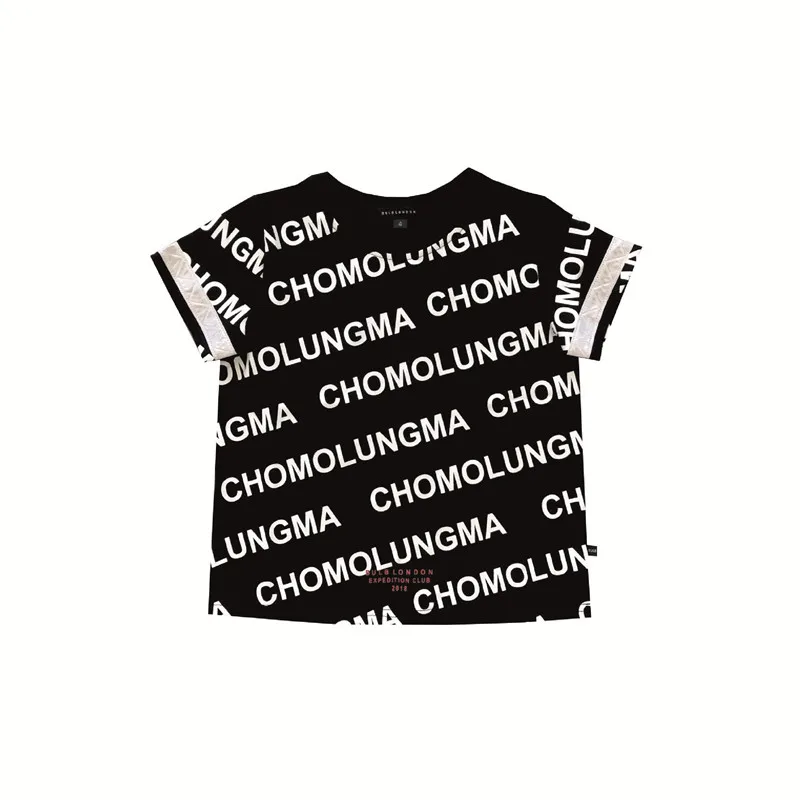 Идеальная коллекция! Летняя футболка для маленьких мальчиков, модная одежда для маленьких девочек, детская черно-белая футболка с лампочками, детские футболки