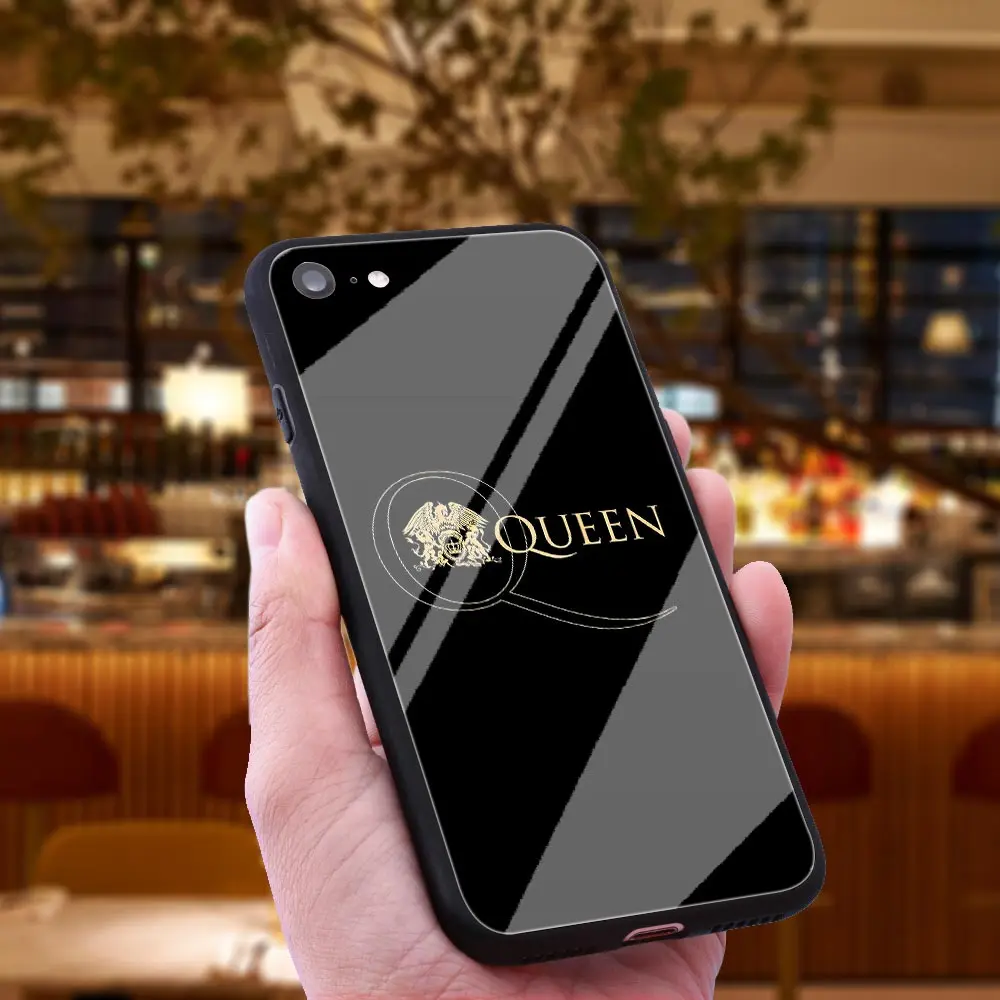 WEBBEDEPP Фредди Меркури королева чехол из закаленного стекла для телефона Apple iPhone Xr Xs