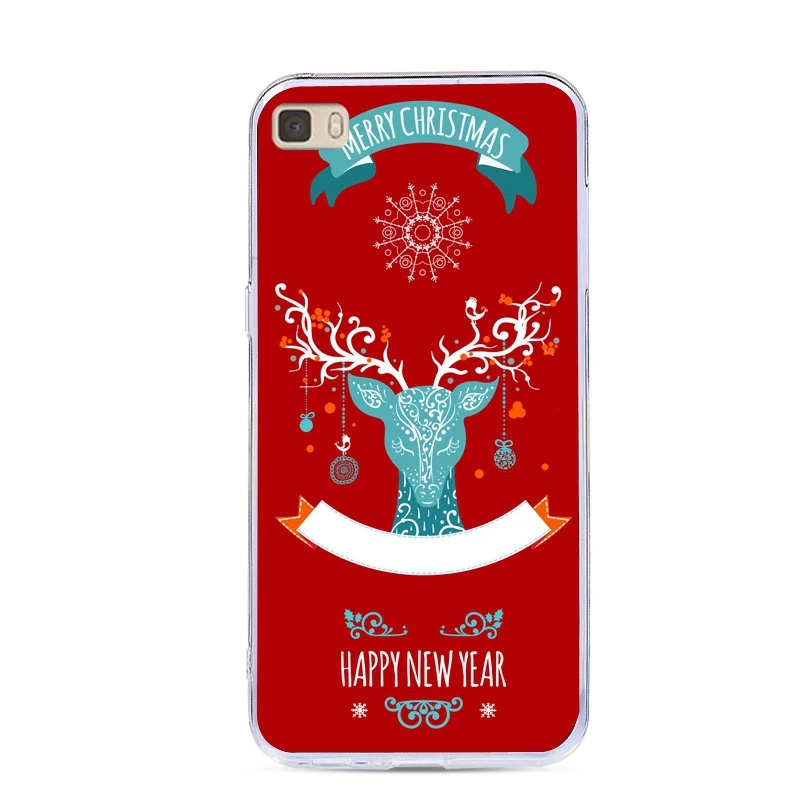 For Huawei P8 Lite Case Christmas Silicone TPU Cover Bag Ascend 2015 P8Lite ALE-L21 Phone Cases |