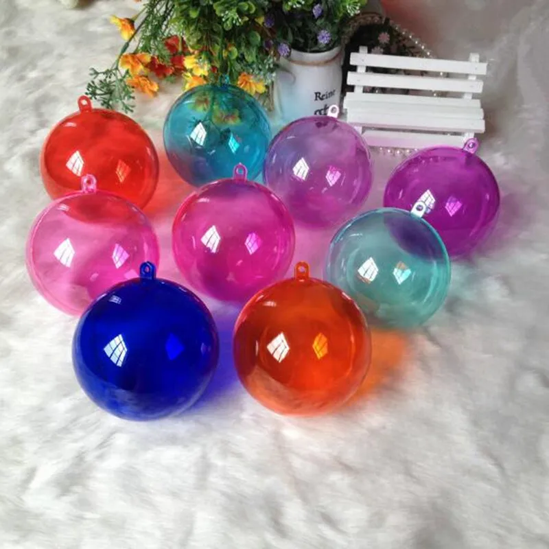 Рождественская елка украшение красочный шар 3 размера коробка прозрачные