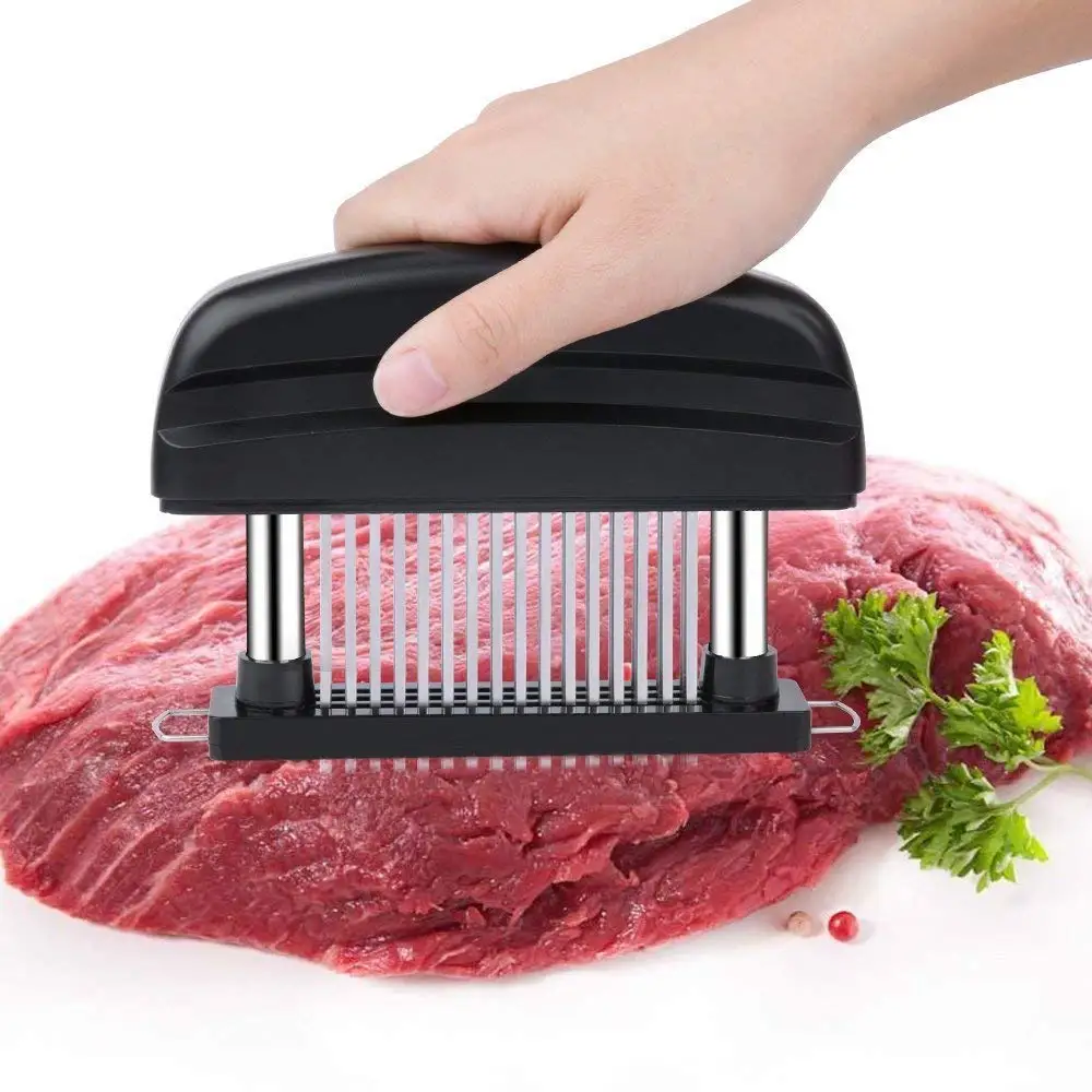 Профессиональный мясорубка из нержавеющей стали мяса Tenderizer с 48 лезвиями иглы