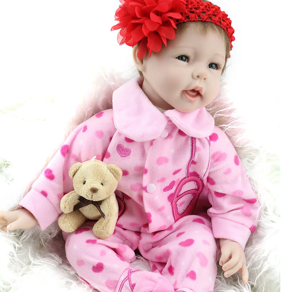 NPKDOLL Baby Reborn 55 см реалистичные boneca reborn menina Игрушки для девочек Новорожденный