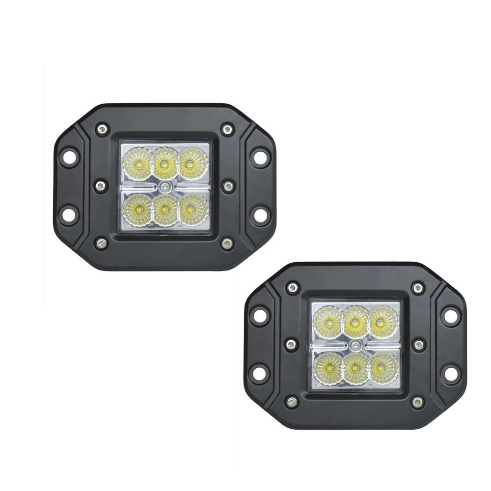 Koop 2 Stks 24 W INBOUW LED Cube Pods Rear Fog 4X4 Offroad Trailer Truck ATV Auto Pickup Tractor SUV Bumper 4WD 4x4 Lamp