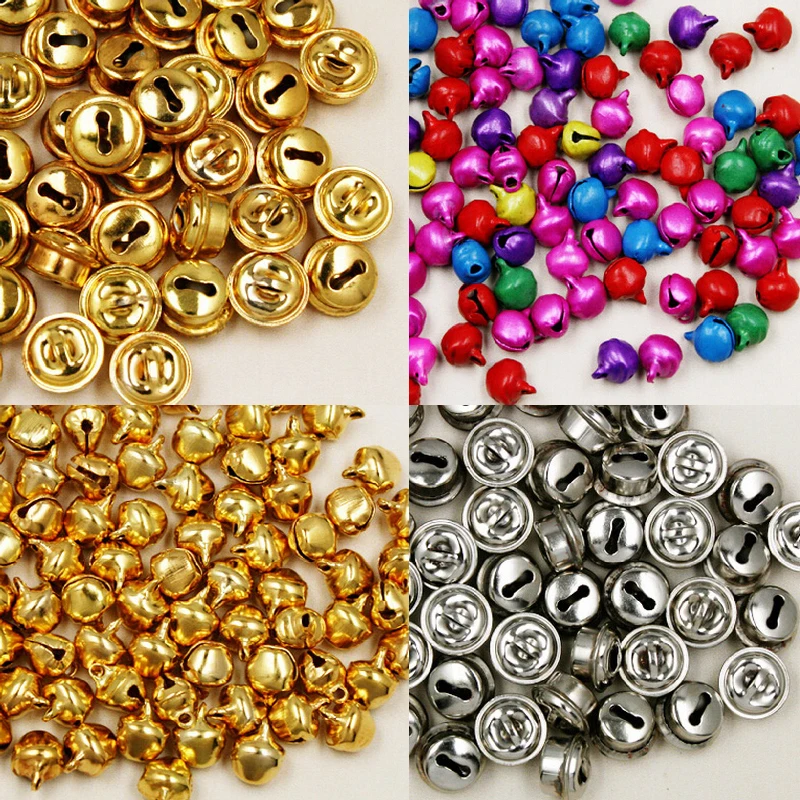 2 Style Mix Colors Loose Beads Small Jingle Bells Christmas Decoration Gift Wholesale Tree Decorations/DIY Crafts Accessories | Дом и сад